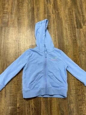 Vineyard Vines Light Blue Girls' Hoodie Zip-Up 2T